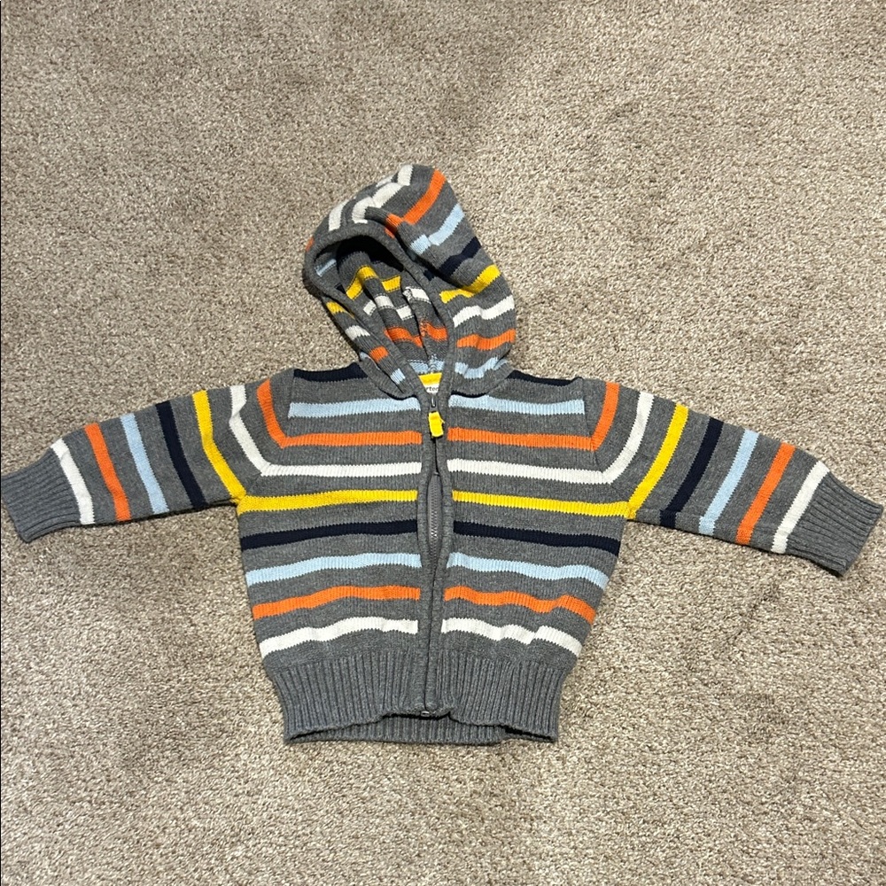 Carter's Multicolor Striped Kids Hoodie